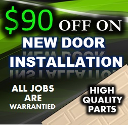 90 off garage door installation
